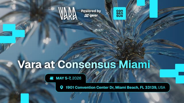 Vara at Consensus Miami 2026!