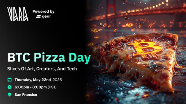 Illustration for «Bitcoin Pizza Art Night»